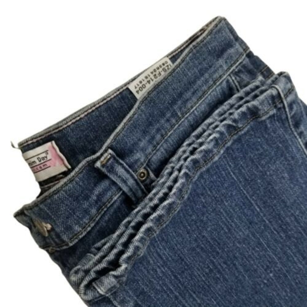Lee Jeans Women's size 12 M Straight Leg Dark Wash Mom High Rise Pink W33 L29.5 - Picture 12 of 12
